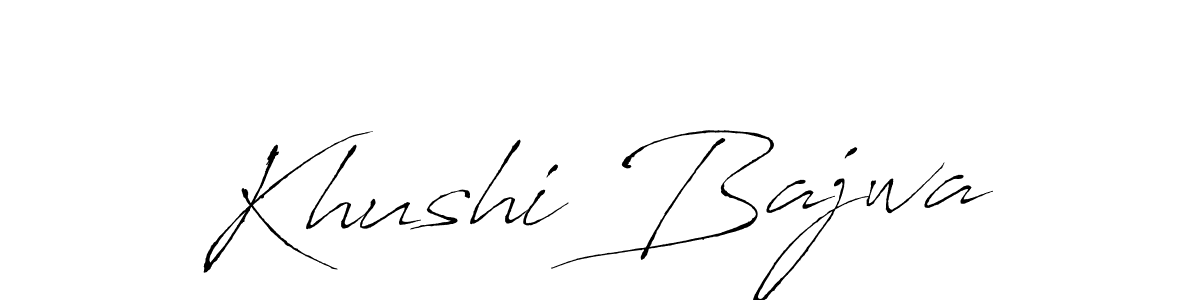 It looks lik you need a new signature style for name Khushi Bajwa. Design unique handwritten (Antro_Vectra) signature with our free signature maker in just a few clicks. Khushi Bajwa signature style 6 images and pictures png