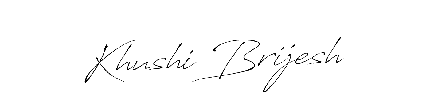 Also we have Khushi Brijesh name is the best signature style. Create professional handwritten signature collection using Antro_Vectra autograph style. Khushi Brijesh signature style 6 images and pictures png