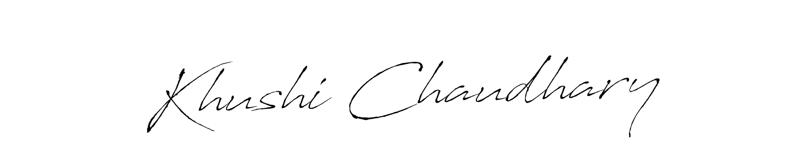 Also we have Khushi Chaudhary name is the best signature style. Create professional handwritten signature collection using Antro_Vectra autograph style. Khushi Chaudhary signature style 6 images and pictures png
