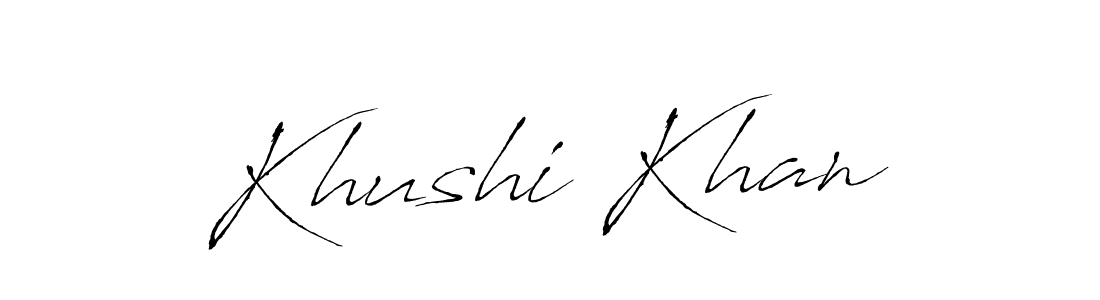 You can use this online signature creator to create a handwritten signature for the name Khushi Khan. This is the best online autograph maker. Khushi Khan signature style 6 images and pictures png