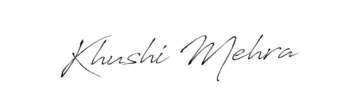 Also You can easily find your signature by using the search form. We will create Khushi Mehra name handwritten signature images for you free of cost using Antro_Vectra sign style. Khushi Mehra signature style 6 images and pictures png