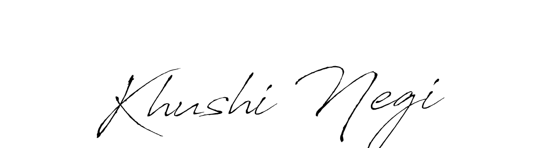 How to make Khushi Negi signature? Antro_Vectra is a professional autograph style. Create handwritten signature for Khushi Negi name. Khushi Negi signature style 6 images and pictures png