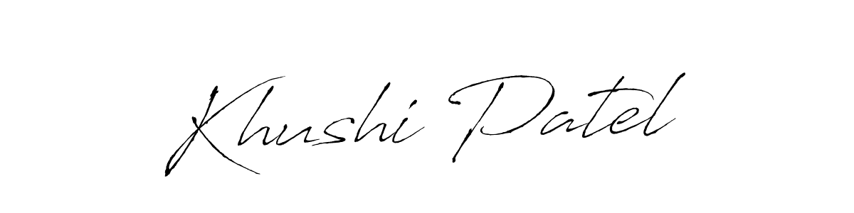 Also we have Khushi Patel name is the best signature style. Create professional handwritten signature collection using Antro_Vectra autograph style. Khushi Patel signature style 6 images and pictures png