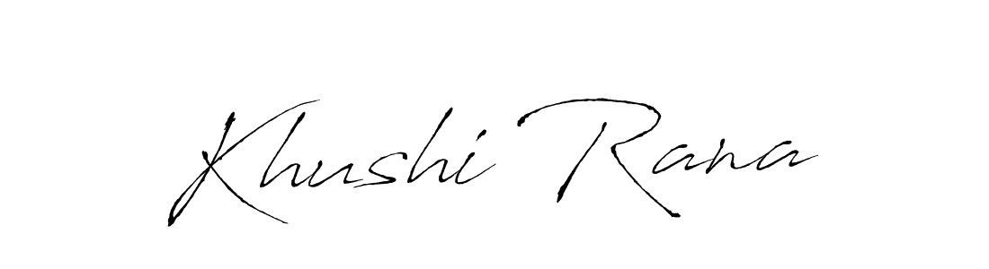 How to make Khushi Rana signature? Antro_Vectra is a professional autograph style. Create handwritten signature for Khushi Rana name. Khushi Rana signature style 6 images and pictures png