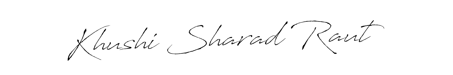Antro_Vectra is a professional signature style that is perfect for those who want to add a touch of class to their signature. It is also a great choice for those who want to make their signature more unique. Get Khushi Sharad Raut name to fancy signature for free. Khushi Sharad Raut signature style 6 images and pictures png