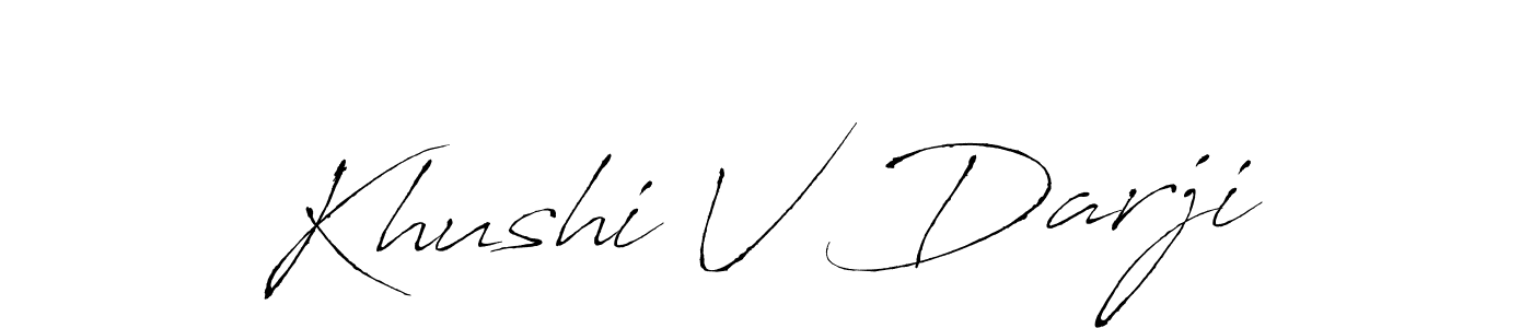You can use this online signature creator to create a handwritten signature for the name Khushi V Darji. This is the best online autograph maker. Khushi V Darji signature style 6 images and pictures png