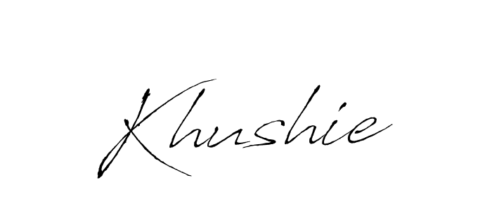 How to make Khushie name signature. Use Antro_Vectra style for creating short signs online. This is the latest handwritten sign. Khushie signature style 6 images and pictures png