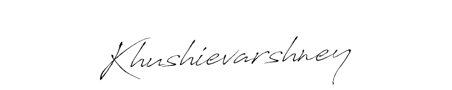 Make a beautiful signature design for name Khushievarshney. With this signature (Antro_Vectra) style, you can create a handwritten signature for free. Khushievarshney signature style 6 images and pictures png