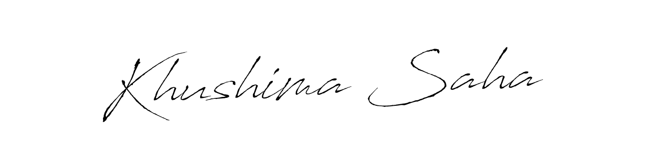 How to make Khushima Saha signature? Antro_Vectra is a professional autograph style. Create handwritten signature for Khushima Saha name. Khushima Saha signature style 6 images and pictures png