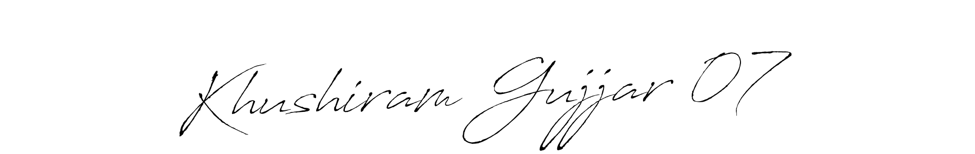 Here are the top 10 professional signature styles for the name Khushiram Gujjar 07. These are the best autograph styles you can use for your name. Khushiram Gujjar 07 signature style 6 images and pictures png