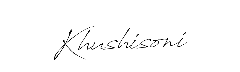 Once you've used our free online signature maker to create your best signature Antro_Vectra style, it's time to enjoy all of the benefits that Khushisoni name signing documents. Khushisoni signature style 6 images and pictures png