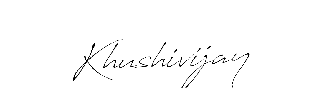 How to make Khushivijay name signature. Use Antro_Vectra style for creating short signs online. This is the latest handwritten sign. Khushivijay signature style 6 images and pictures png