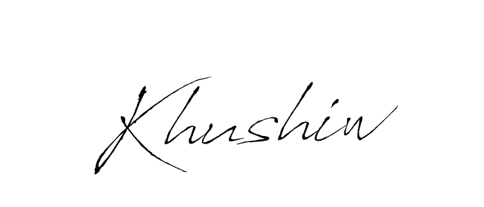 Khushiw stylish signature style. Best Handwritten Sign (Antro_Vectra) for my name. Handwritten Signature Collection Ideas for my name Khushiw. Khushiw signature style 6 images and pictures png