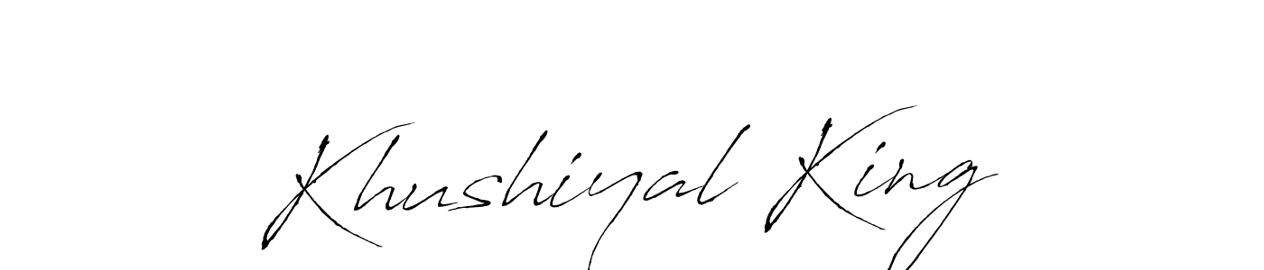 if you are searching for the best signature style for your name Khushiyal King. so please give up your signature search. here we have designed multiple signature styles  using Antro_Vectra. Khushiyal King signature style 6 images and pictures png