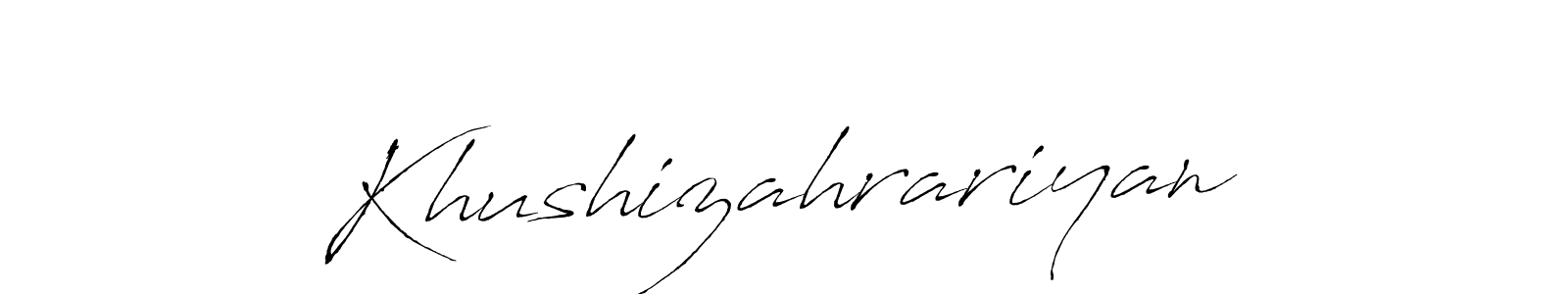 You can use this online signature creator to create a handwritten signature for the name Khushizahrariyan. This is the best online autograph maker. Khushizahrariyan signature style 6 images and pictures png