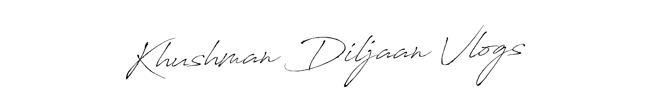 Here are the top 10 professional signature styles for the name Khushman Diljaan Vlogs. These are the best autograph styles you can use for your name. Khushman Diljaan Vlogs signature style 6 images and pictures png