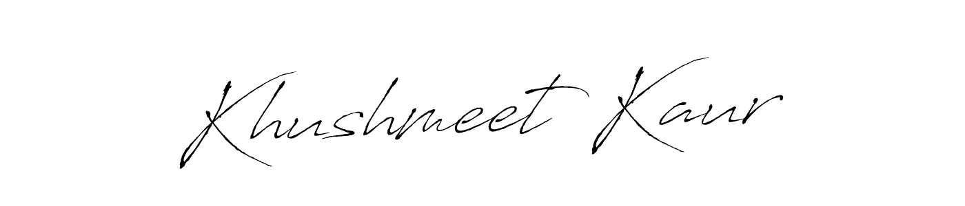 It looks lik you need a new signature style for name Khushmeet Kaur. Design unique handwritten (Antro_Vectra) signature with our free signature maker in just a few clicks. Khushmeet Kaur signature style 6 images and pictures png