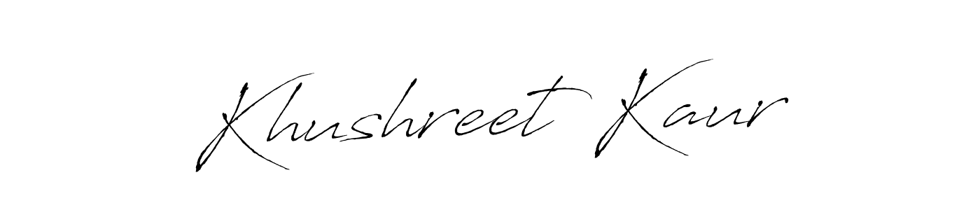 You should practise on your own different ways (Antro_Vectra) to write your name (Khushreet Kaur) in signature. don't let someone else do it for you. Khushreet Kaur signature style 6 images and pictures png