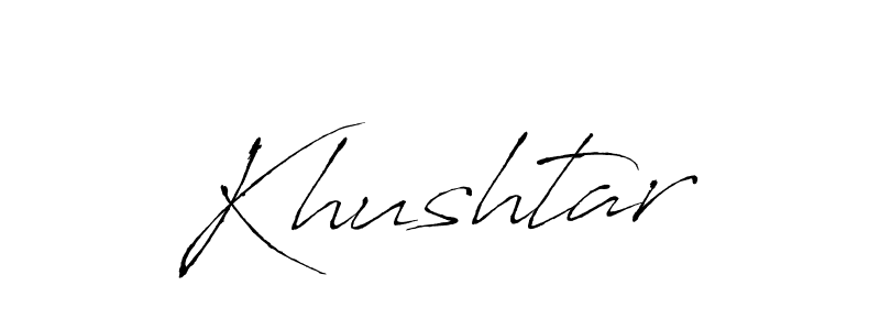 Use a signature maker to create a handwritten signature online. With this signature software, you can design (Antro_Vectra) your own signature for name Khushtar. Khushtar signature style 6 images and pictures png