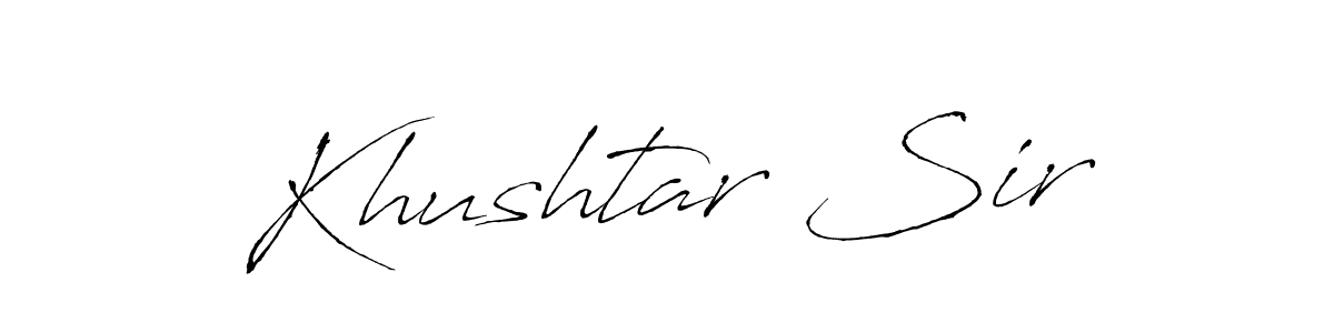 How to Draw Khushtar Sir signature style? Antro_Vectra is a latest design signature styles for name Khushtar Sir. Khushtar Sir signature style 6 images and pictures png