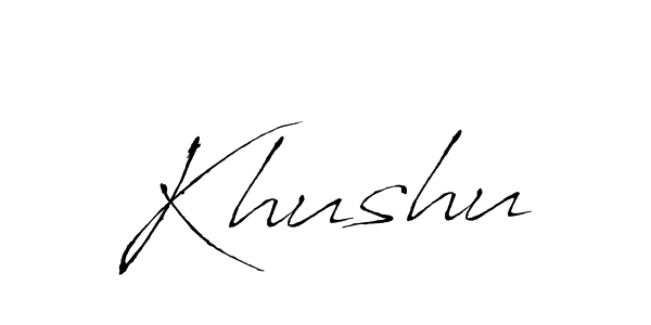 Make a beautiful signature design for name Khushu. Use this online signature maker to create a handwritten signature for free. Khushu signature style 6 images and pictures png