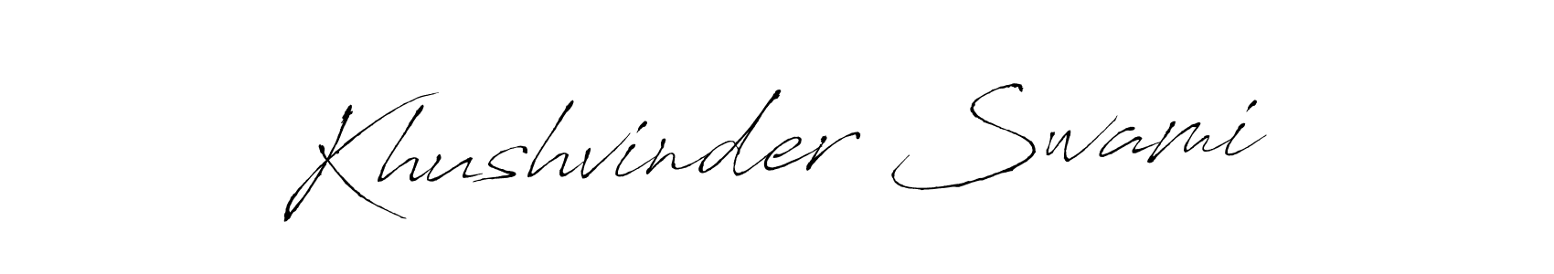 Use a signature maker to create a handwritten signature online. With this signature software, you can design (Antro_Vectra) your own signature for name Khushvinder Swami. Khushvinder Swami signature style 6 images and pictures png