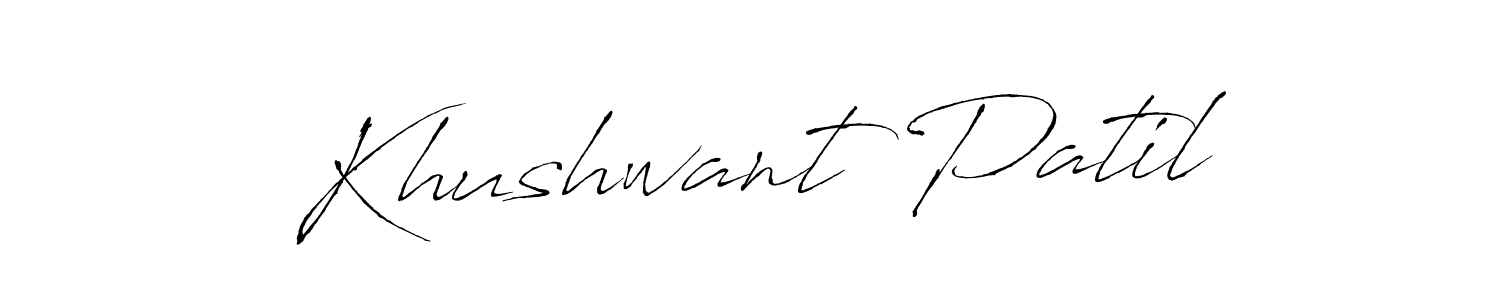 How to make Khushwant Patil signature? Antro_Vectra is a professional autograph style. Create handwritten signature for Khushwant Patil name. Khushwant Patil signature style 6 images and pictures png