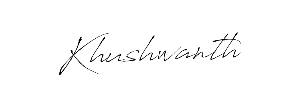 The best way (Antro_Vectra) to make a short signature is to pick only two or three words in your name. The name Khushwanth include a total of six letters. For converting this name. Khushwanth signature style 6 images and pictures png