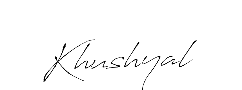 It looks lik you need a new signature style for name Khushyal. Design unique handwritten (Antro_Vectra) signature with our free signature maker in just a few clicks. Khushyal signature style 6 images and pictures png