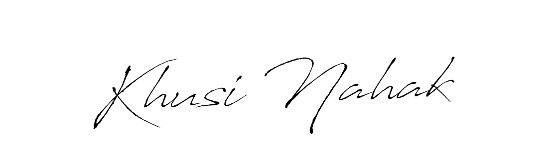 It looks lik you need a new signature style for name Khusi Nahak. Design unique handwritten (Antro_Vectra) signature with our free signature maker in just a few clicks. Khusi Nahak signature style 6 images and pictures png