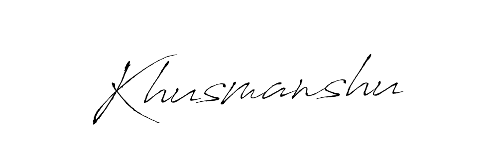 Khusmanshu stylish signature style. Best Handwritten Sign (Antro_Vectra) for my name. Handwritten Signature Collection Ideas for my name Khusmanshu. Khusmanshu signature style 6 images and pictures png