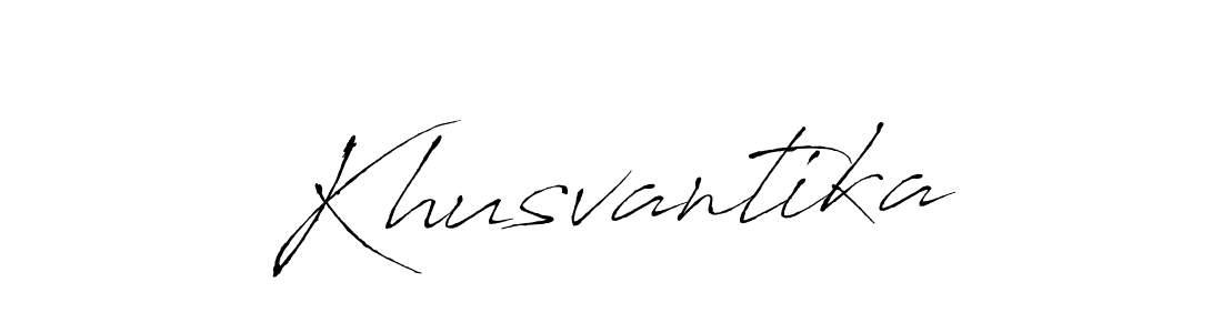 Use a signature maker to create a handwritten signature online. With this signature software, you can design (Antro_Vectra) your own signature for name Khusvantika. Khusvantika signature style 6 images and pictures png