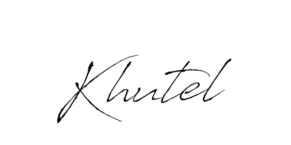 if you are searching for the best signature style for your name Khutel. so please give up your signature search. here we have designed multiple signature styles  using Antro_Vectra. Khutel signature style 6 images and pictures png