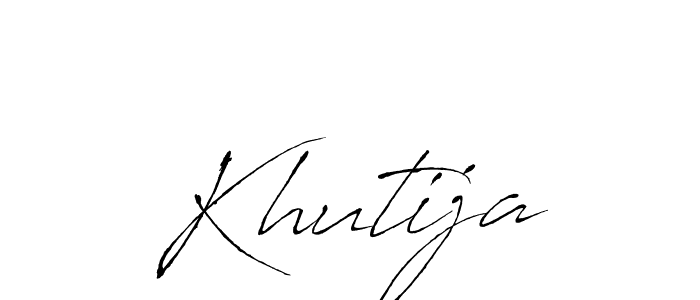 How to make Khutija name signature. Use Antro_Vectra style for creating short signs online. This is the latest handwritten sign. Khutija signature style 6 images and pictures png