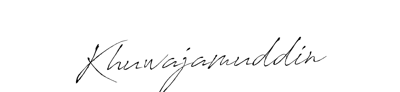 if you are searching for the best signature style for your name Khuwajamuddin. so please give up your signature search. here we have designed multiple signature styles  using Antro_Vectra. Khuwajamuddin signature style 6 images and pictures png