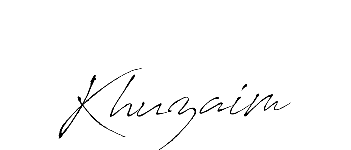 Khuzaim stylish signature style. Best Handwritten Sign (Antro_Vectra) for my name. Handwritten Signature Collection Ideas for my name Khuzaim. Khuzaim signature style 6 images and pictures png