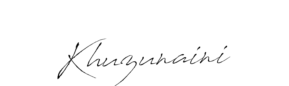 You should practise on your own different ways (Antro_Vectra) to write your name (Khuzunaini) in signature. don't let someone else do it for you. Khuzunaini signature style 6 images and pictures png