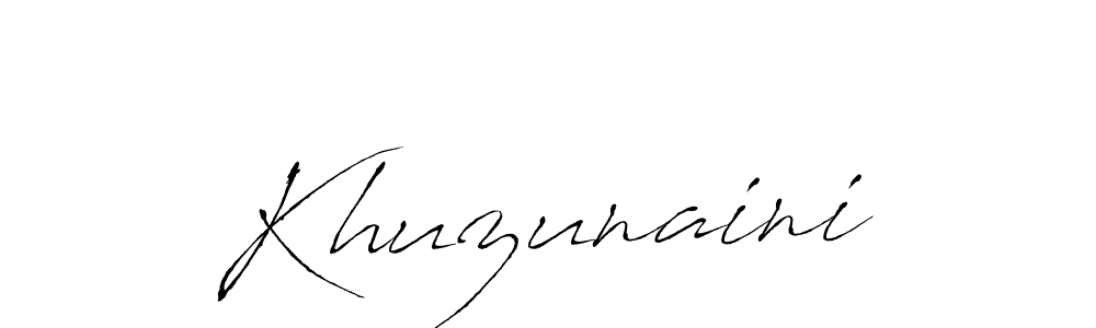 Also we have Khuzunaini name is the best signature style. Create professional handwritten signature collection using Antro_Vectra autograph style. Khuzunaini signature style 6 images and pictures png