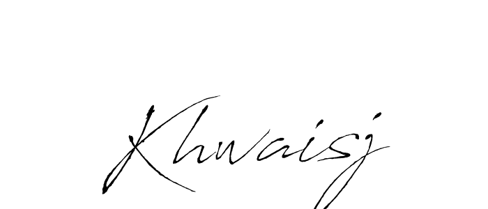 Also we have Khwaisj name is the best signature style. Create professional handwritten signature collection using Antro_Vectra autograph style. Khwaisj signature style 6 images and pictures png