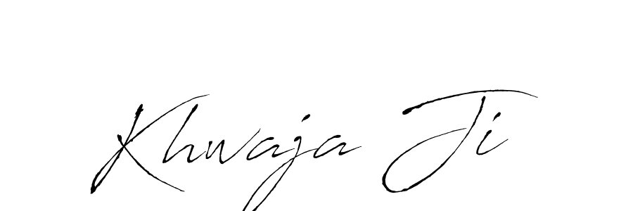 Khwaja Ji stylish signature style. Best Handwritten Sign (Antro_Vectra) for my name. Handwritten Signature Collection Ideas for my name Khwaja Ji. Khwaja Ji signature style 6 images and pictures png