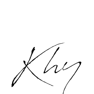 The best way (Antro_Vectra) to make a short signature is to pick only two or three words in your name. The name Khy include a total of six letters. For converting this name. Khy signature style 6 images and pictures png