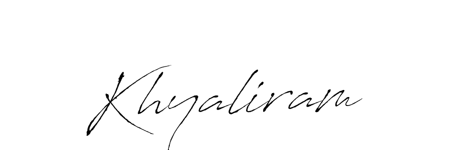 Also we have Khyaliram name is the best signature style. Create professional handwritten signature collection using Antro_Vectra autograph style. Khyaliram signature style 6 images and pictures png