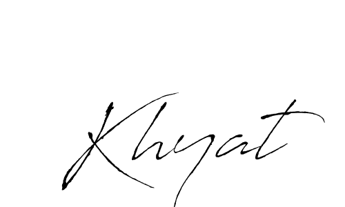 Create a beautiful signature design for name Khyat. With this signature (Antro_Vectra) fonts, you can make a handwritten signature for free. Khyat signature style 6 images and pictures png