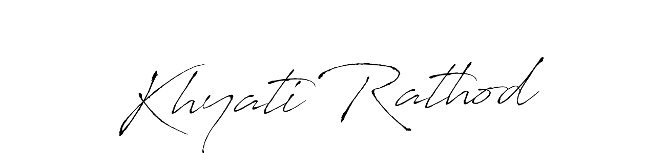 It looks lik you need a new signature style for name Khyati Rathod. Design unique handwritten (Antro_Vectra) signature with our free signature maker in just a few clicks. Khyati Rathod signature style 6 images and pictures png