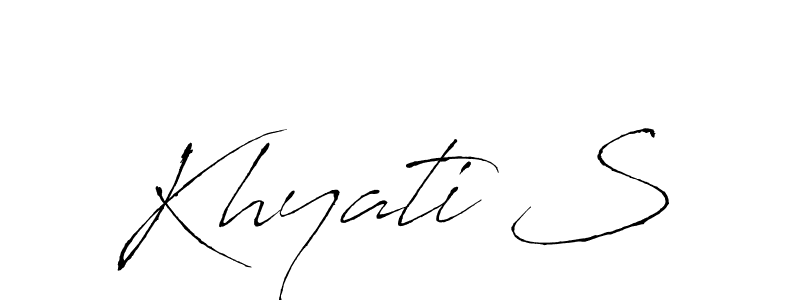 You should practise on your own different ways (Antro_Vectra) to write your name (Khyati S) in signature. don't let someone else do it for you. Khyati S signature style 6 images and pictures png