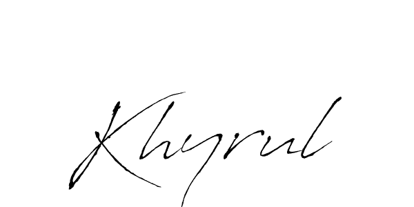 Create a beautiful signature design for name Khyrul. With this signature (Antro_Vectra) fonts, you can make a handwritten signature for free. Khyrul signature style 6 images and pictures png