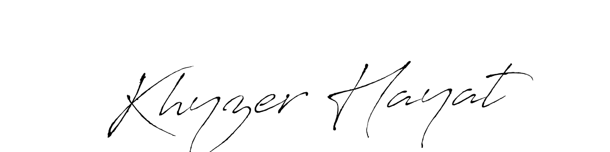 This is the best signature style for the Khyzer Hayat name. Also you like these signature font (Antro_Vectra). Mix name signature. Khyzer Hayat signature style 6 images and pictures png