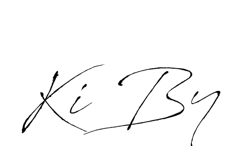 How to make Ki By name signature. Use Antro_Vectra style for creating short signs online. This is the latest handwritten sign. Ki By signature style 6 images and pictures png