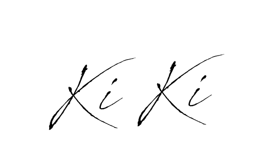 How to make Ki Ki name signature. Use Antro_Vectra style for creating short signs online. This is the latest handwritten sign. Ki Ki signature style 6 images and pictures png