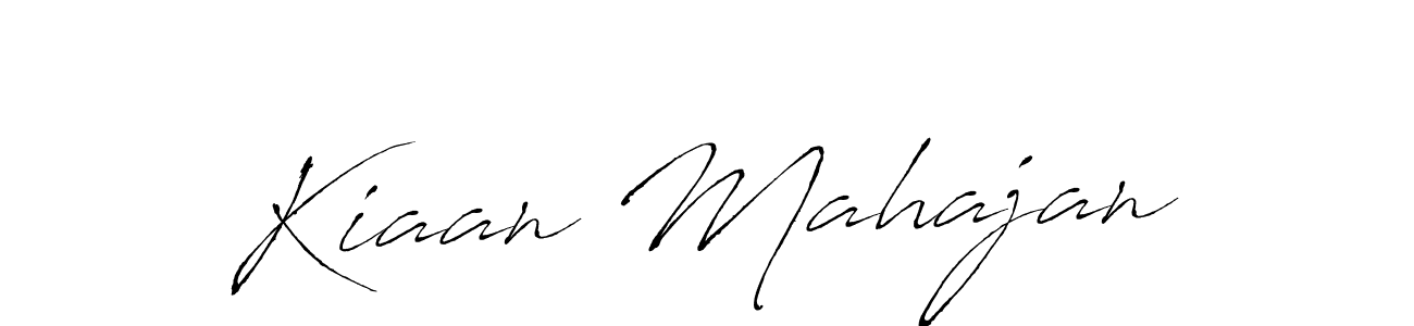 Design your own signature with our free online signature maker. With this signature software, you can create a handwritten (Antro_Vectra) signature for name Kiaan Mahajan. Kiaan Mahajan signature style 6 images and pictures png